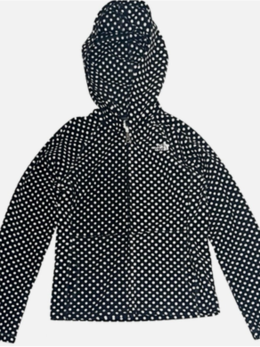 Kids Black Polka Dot Hooded Jacket - The North Face